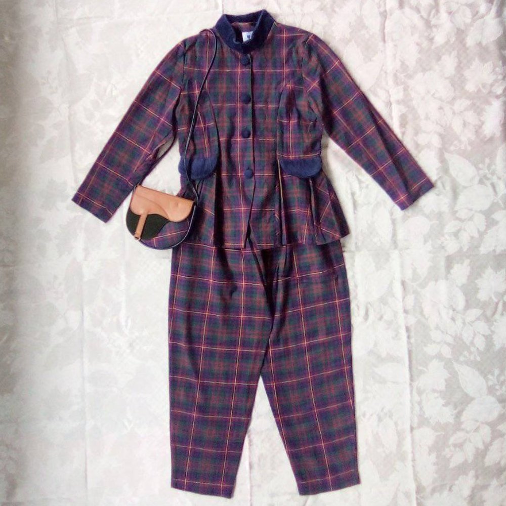 Vintage Heartstrings Girl's 3 Piece Plaid Set
